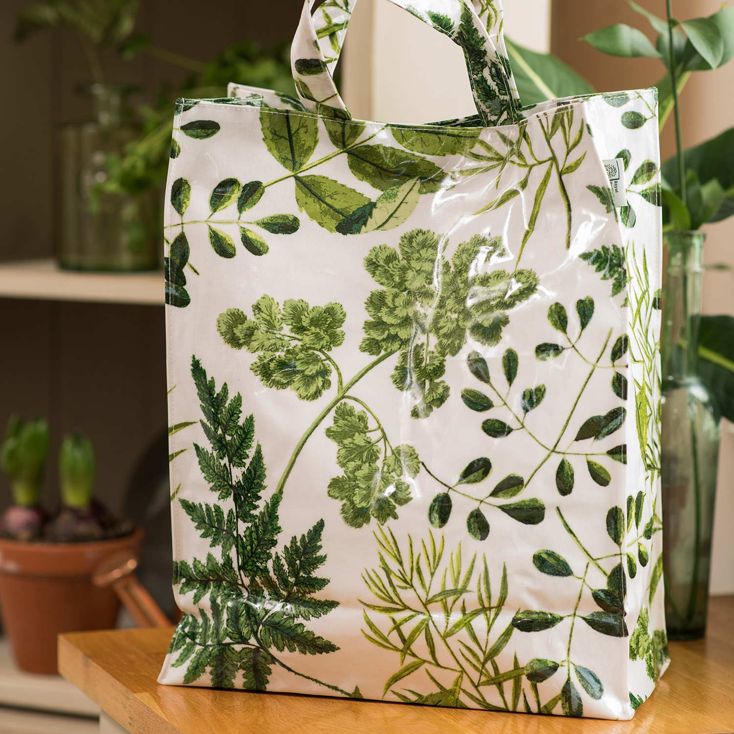 PVC Medium Gusset Tote Bag - RHS Foliage, photo-1