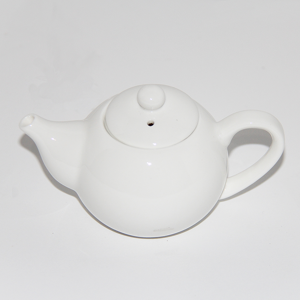 Plain White Miniature Teapot, 3-Ounce