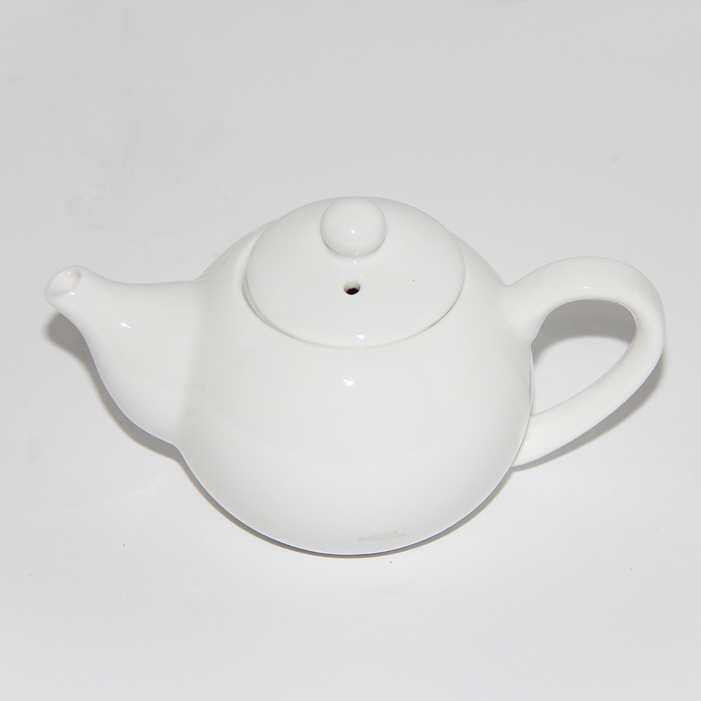 Plain White Miniature Teapot, 3-Ounce