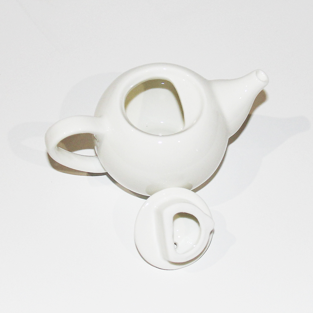 Plain White Miniature Teapot, 3-Ounce, photo-1