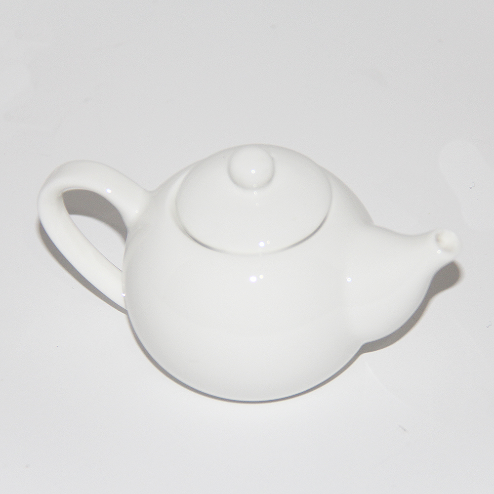 Plain White Miniature Teapot, 3-Ounce, photo-2