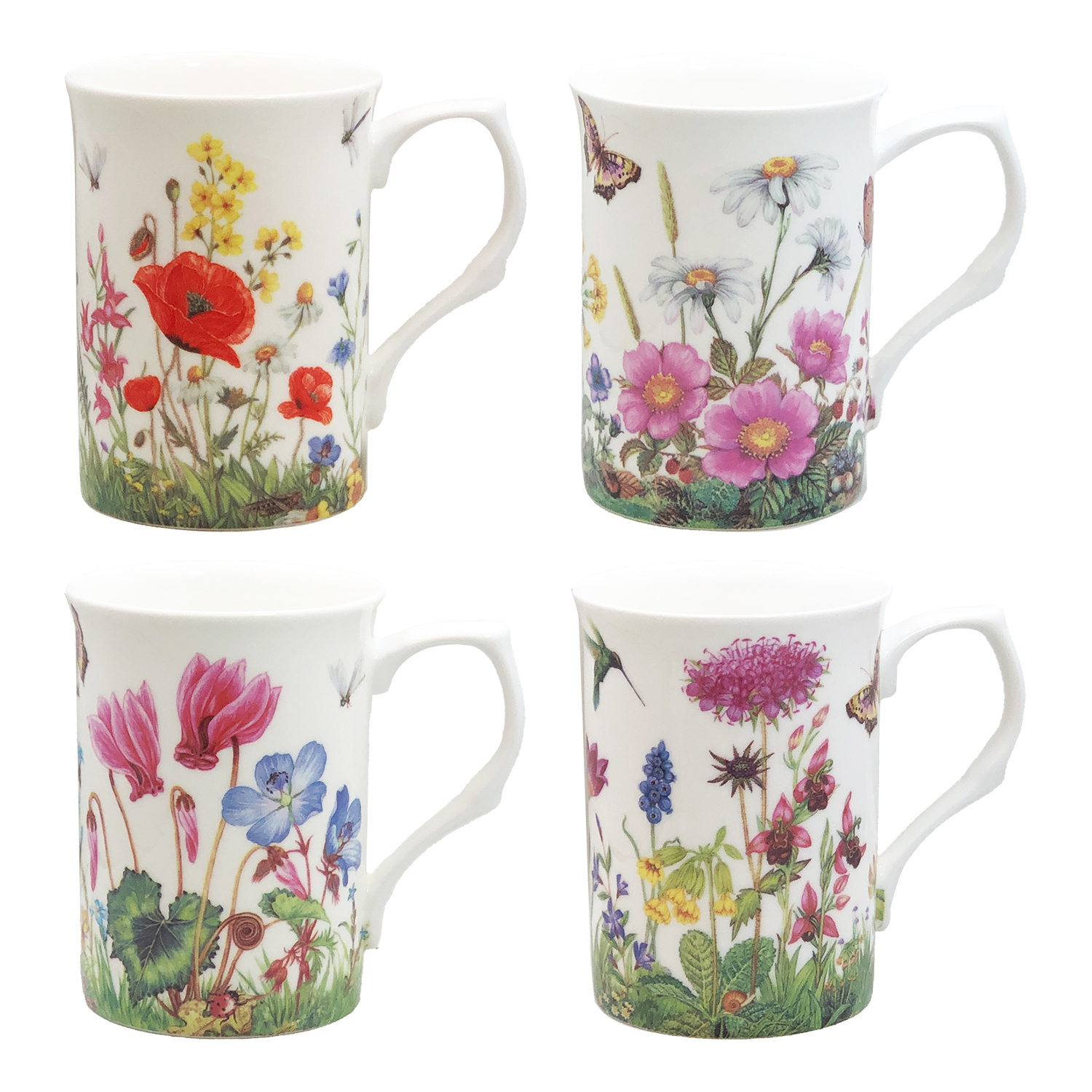 Meadow Flowers - Set of 4 Mugs, photo main