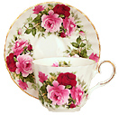 Tea Cup and Saucer, Summertime Rose