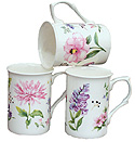 English Meadow - Set of 3 Bone China Mugs