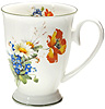 Vanity Motifs Footed Mug with Green Trim