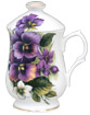 Pansy Lidded Tea Mug