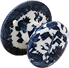 Blue Willow Door Knob, 2-5/8