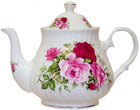 Summertime Rose Bone China Teapot - 2 Cup