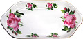 Lyric Rose Bone China Serving Tray with Gold Trim