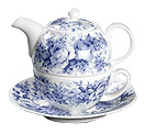 English Chintz in Blue - Tea for One