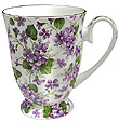 Violet - Swirl Footed Bone China Mug