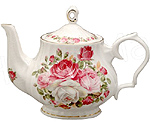Cottage Rose 6-Cup Teapot