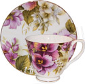 Pansy - Bone China Cup and Saucer Set