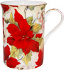 Poinsettia Chintz Bone China Mug