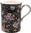 Old Garden Variety, Black Color Chintz Mug