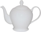Plain White Teapot - 6 Cup