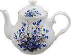 Forget-Me-Not Teapot, 4-Cup