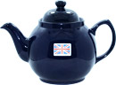 Blue Color Brown Betty Teapot, 8 Cups/50oz