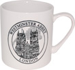 Westminster Abbey Souvenir Mug by James Sadler