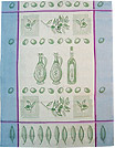 European Kitchen Towel - Blue Olives