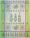 European Kitchen Towel - Green Olives