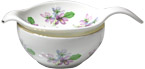 Lane End Tea Strainer and Bowl, Violets