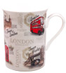 Vintage Style London Souvenir Mug with Gift Box