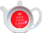 Keep Calm and Carry On - Melamine Tea Bag Tidy