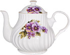 Pansy Teapot, 4-Cup