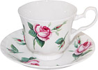 Malmaison Rose Fine Bone China Cup & Saucer Set