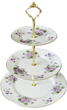 3-Tier Cake Stand, Wild Violet