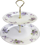 2-Tier Cake Stand, Wild Violet