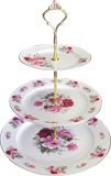 3-Tier Cake Stand, Summertime Rose