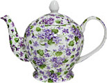 Violet, Chintz Teapot, 6-Cup