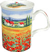 Red Poppy Field Mug