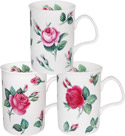 Malmaison Rose Mug, Set of 3