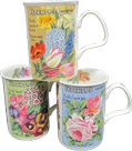 Flower Garden, Set of 3 Mugs