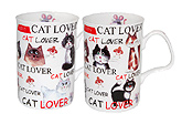 Love My Cat Bone China Mugs - Set of 2