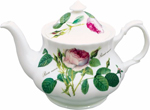 Redoute Rose 6-Cup Fine Bone China Teapot