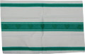 Hearts Cotton Kitchen Towel - Green