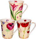 Tulips Ceramic Mugs - Set of 3