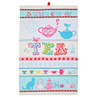 Cotton Tea Towel - Tea Party