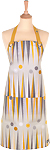 Oil Cloth Apron MM Backgammon Yellow