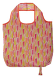 Foldable Shopping Bag, Fern Leaves Pink
