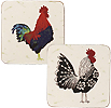 Rooster Coasters, Set of 4