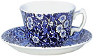 Burleigh - Cup & Saucer - Calico Blue