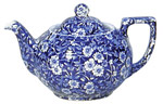 Burleigh - Small Teapot - Calico Blue