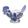 Blue Willow Hen Shape Egg Cup, 4