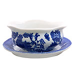 Mini Blue Willow Gravy Boat, 5