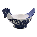 Blue Willow Hen Shape Dishware, 7